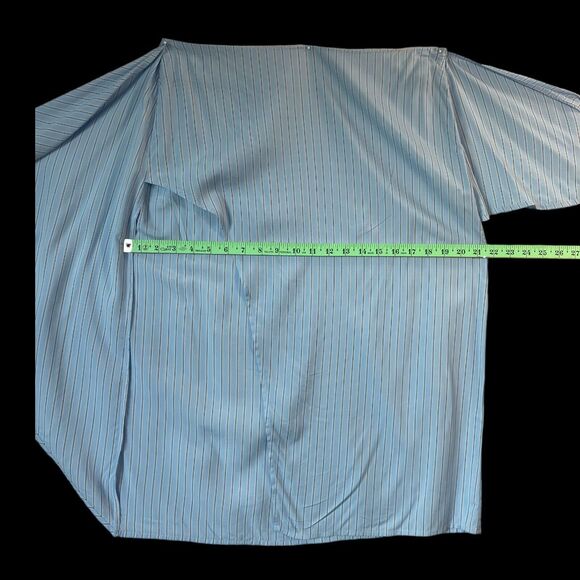 Forever 21 Contemporary Women's Baby Blue Stripes Skirt Cross Tie Front SZ/XL - Picture 4 of 8